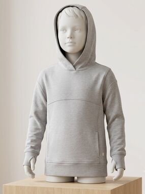 Nike Light Gray Pullover Hoodie with Subtle Logo